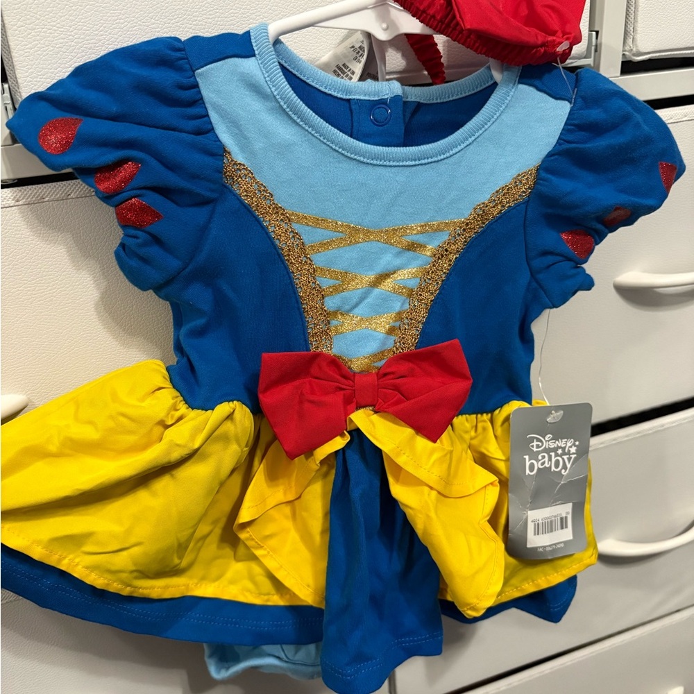Disney Baby Blue, Yellow & Red Snow Princess Dress-Up Costume